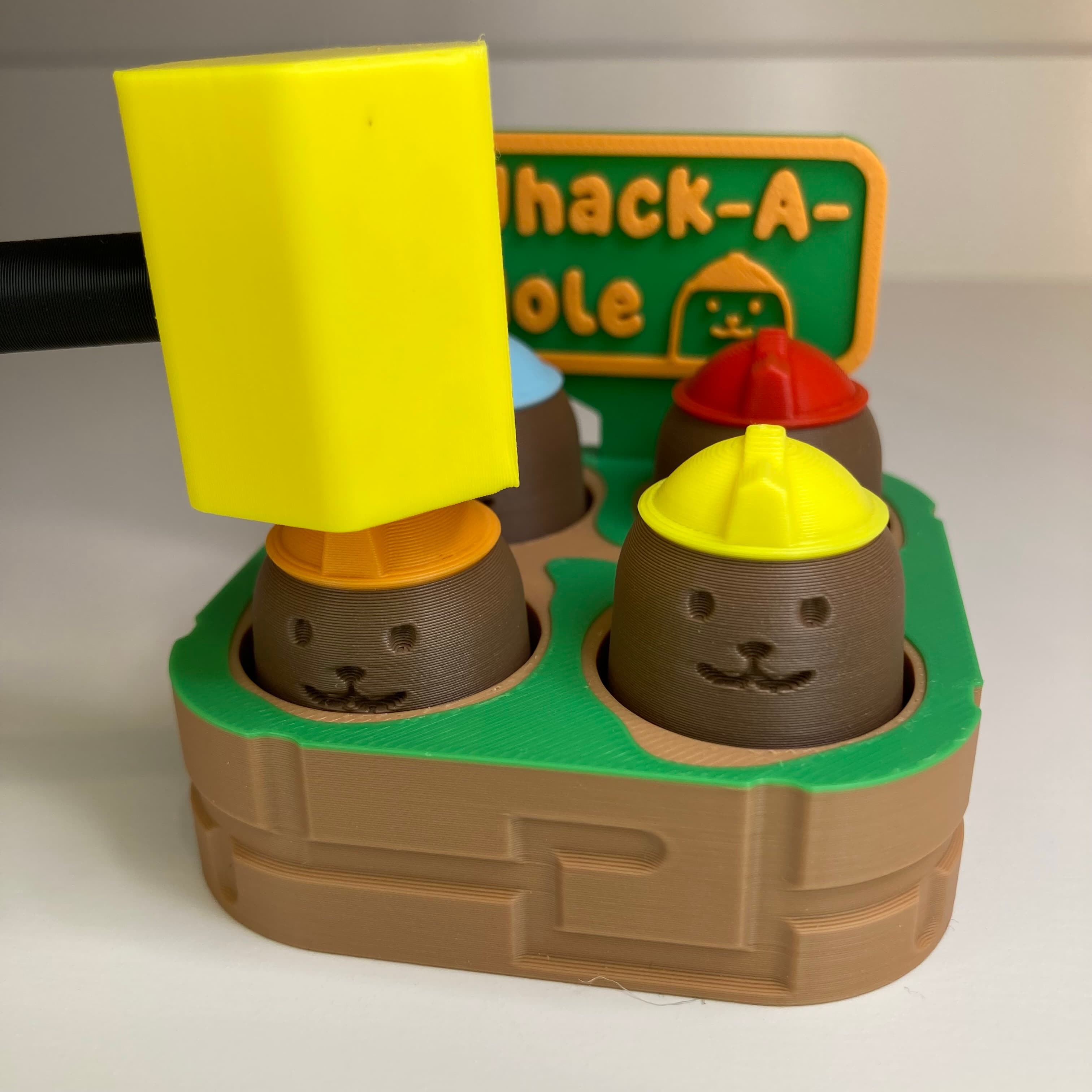 Whack-a-Mole fidget — montagem