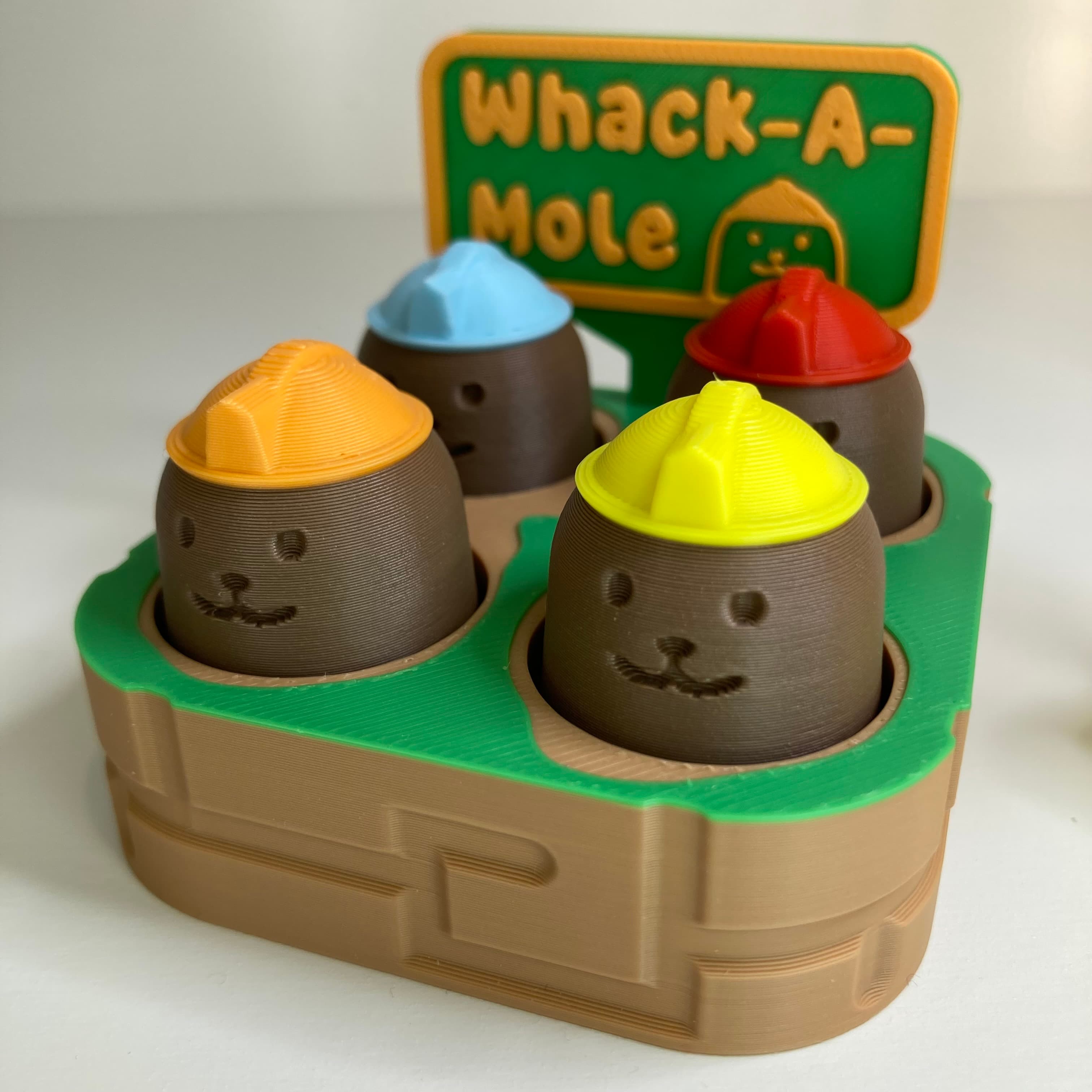 Whack-a-Mole fidget — em uso