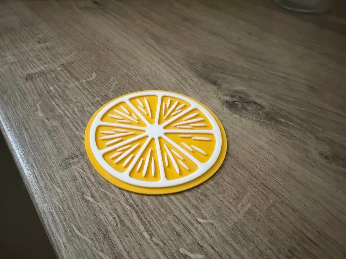Porta-copos limão — conjunto na mesa