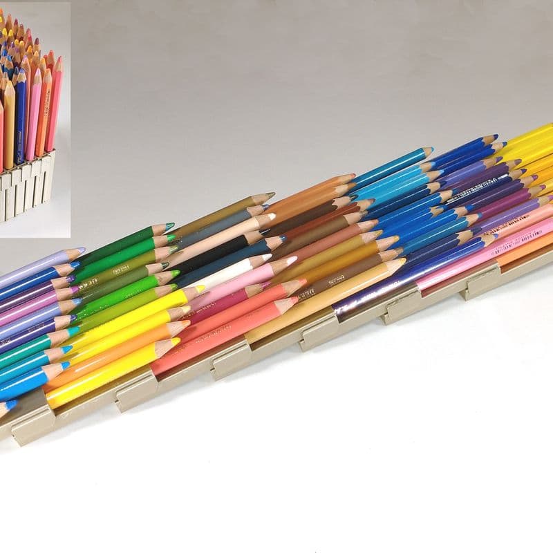 Organizador expansível de lápis de cor — visão geral